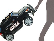 Dětské el. autíčko Policie super speed bílá