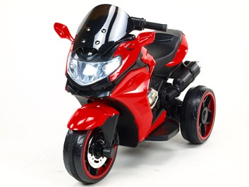 Motorka - Tricykl Dragon s mohutnými výfuky,motory 2x12V,digiplayer USB,Mp3,voltmetr,LED osvětlení - POSLEDNÍ KUS