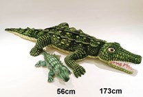 Plyšový krokodýl  zelený 56cm