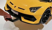 Dětské elektrické licenční  Lamborghini Aventador SVJ Roadster pro 2 děti  MODEL2023 - žluté