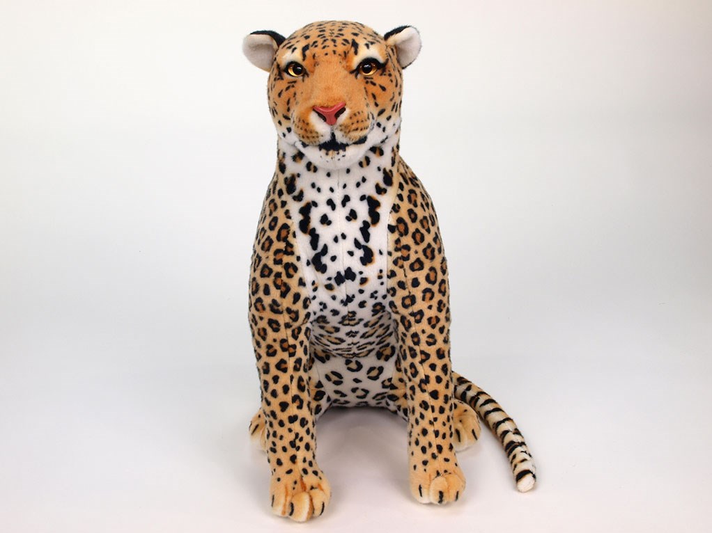 Plyšový leopard sedící