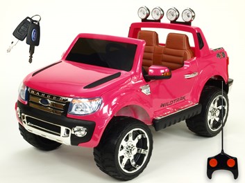 Dětské Licenční el. autíčko pro 2 děti Ford Ranger Wildtrak 4x4 - růžové