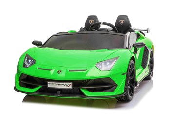 Dětské elektrické licenční  Lamborghini Aventador SVJ Roadster pro 2 děti  MODEL 2024 - zelené