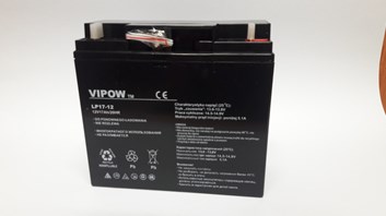 Baterie gelová Vipow 12V/17Ah pro dětská vozítka - poslední kus