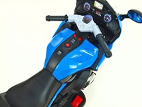 Dětská silniční závodní motorka 12V - J558.blue