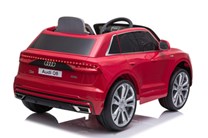 Dětské elektrické autíčko AUDI Q8 s 2,4G bluetooth dálkovým ovladačem - lakované červené
