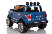 Dětský dvoumístný elektrický policejní vůz Rover s 2,4G DO  , lakovaný modrý
