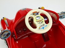 Dětské elektrické autíčko Kuba Retro mini s 2.4G DO, plynulým rozjezdem, LED osvětlením, hudbou SW2018.red