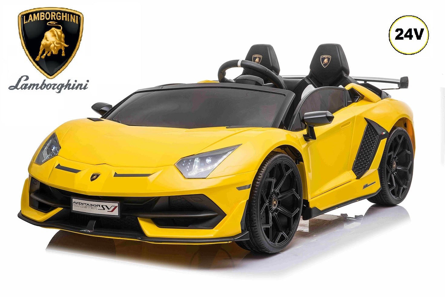 Dětské elektrické licenční  Lamborghini Aventador SVJ pro 2 děti