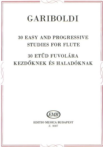 Gariboldi:30 Easy + Progressive Studies for flute