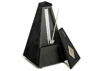 Wittner metronom černý pyramida se zvonkem