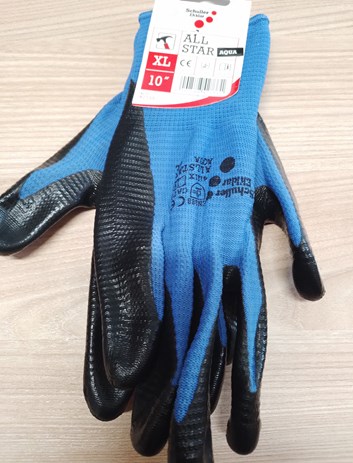 Sch rukavice modré   Aqua Grip   XL/10 /36,80Kč/pár s DPH