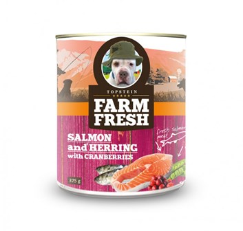 Farm Fresh -  salmon & herring with peas & cranberries 375 g