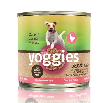 Yoggies drůbeží konzerva s ovesnými vločkami a zeleninou 200g
