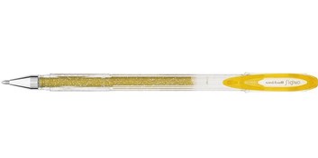 Uni ball, UM-120SP, Signo Sparkling, gelové pero třpytkové, zlatá, 1 kus