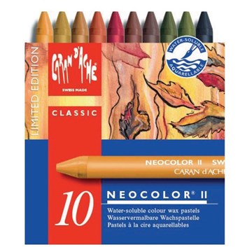 Caran d´Ache, 7500.913, Neocolor II., akvarelové pastely, limitovaná edice, autumn colours, 10 ks