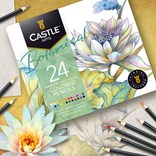 Castle art supplies, CAS-24CP-THEMED, sada uměleckých pastelek, Botanical, 24 ks