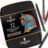 Castle art supplies, CAS-72WPZ, Watercolour Pencils Set, sada akvarelových pastelek v pouzdře, 72 ks