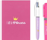 Bic, 972089, My message kit, sada zápisníku a psacích potřeb, I am a Princess
