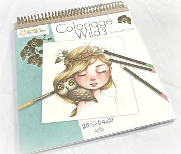 Umělecké omalovánky Coloriage Wild 3, GY065, Emmanuelle Colin
