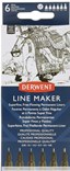 Derwent, 2305559, Line Maker, sada permanentních linerů, 6 ks