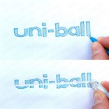 Uni ball, UF-220-07, gelové pero, mazací, 1 ks, modrá