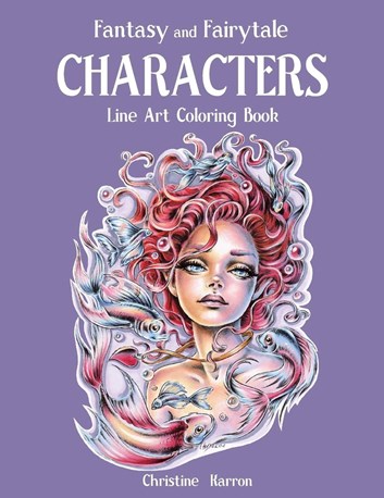 Fantasy and Fairytale CHARACTERS, line art, Christine Karoon