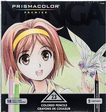 Prismacolor, 1774800, Prismacolor Premier Soft core, Manga colours, sada pastelek a tužek, 23 ks