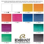 Royal Talens, 05838694, Rembrandt, sada mistrovských akvarelových barev, 12 pánviček, Opaque white & mixing