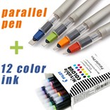 Pilot, FP3-24-SS, Parallel pen, kaligrafické plnící pero, oranžová, hrot 2,4 mm, 1 ks