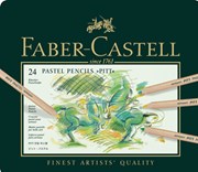 Faber-Castell, 112124, Pitt pastel, suchý pastel ve dřevě, 24 ks