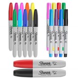 Sharpie, 2079809, umělecké fixy z USA, Combo pack, různé hroty, 20 ks