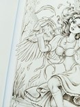 Fairy and Fantasy, grayscale colouring book, Christine Karron