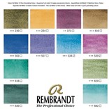 Royal Talens, 05838692, Rembrandt, sada mistrovských akvarelových barev, 12 pánviček, Granulating colours