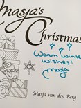 Masja Christmas s podpisem autorky, Masja van den Berg