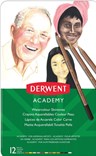 Derwent, 2300386, Academy skintones, akvarelové pastelky, 12 ks