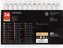 Arteza, ARTZ-8906, oboustranné popisovače, skin odstíny, 36 ks
