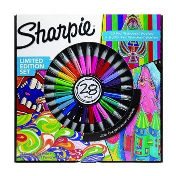 Sharpie, 2016852, umělecké fixy z USA, limitovaná edice, 28 ks