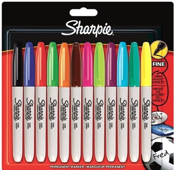 Sharpie, S0811070, permanentní, umělecké fixy z USA, 12 ks