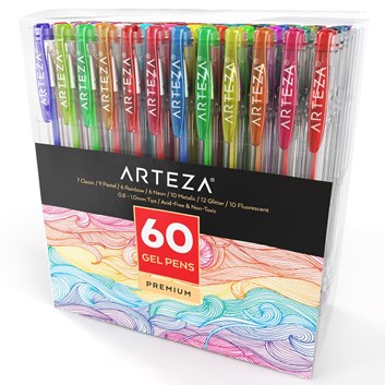 Arteza, ARTZ-8001, Premium gel pens, sada gelových per, 60 ks