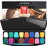Arteza, ARTZ-8111, sada barev na obličej s příslušenstvím, 16 odstínů