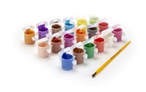 Crayola, 54-0125, Washable Kids Paint, temperové barvy v kelímku, vypratelné, 18 ks