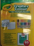 Crayola, 04-0379-E-000, Create & Colour, cestovní sada fixů s pracovními listy, 65 ks
