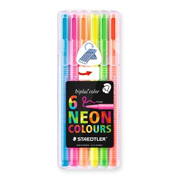 Staedtler, 323 SB6CS1, Triplus fixy, 6 ks, Neon