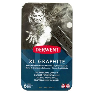 Derwent, 2302010, XL Graphite, sada uměleckých grafitů XL, 6 kusů