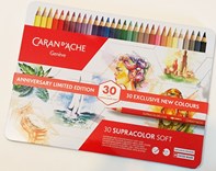 Caran d'Ache, C3888830, Supracolor, umělecké akvarelové pastelky, limitovaná edice,  30 ks