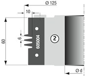 Fréza spárovací minicink LIGHT D125 B60 t10 d30