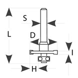 IGM Fachmann M122 Talířová drážkovací fréza D31,8x4 L62 S=8 HM