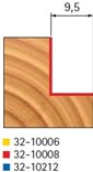 Stopková fréza na dřevo drážkovací FREUD 3210008 - profil frézování