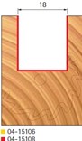 Stopková fréza na dřevo drážkovací FREUD 0415108 - profil frézování